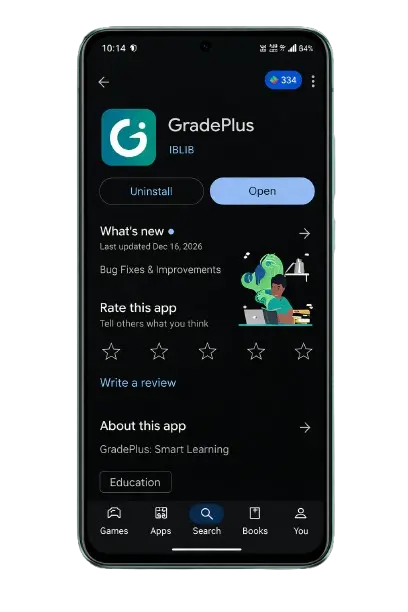 GradePlus App Preview Mobile
