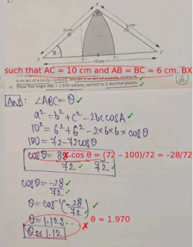 AI Evaluated and Corrected Work